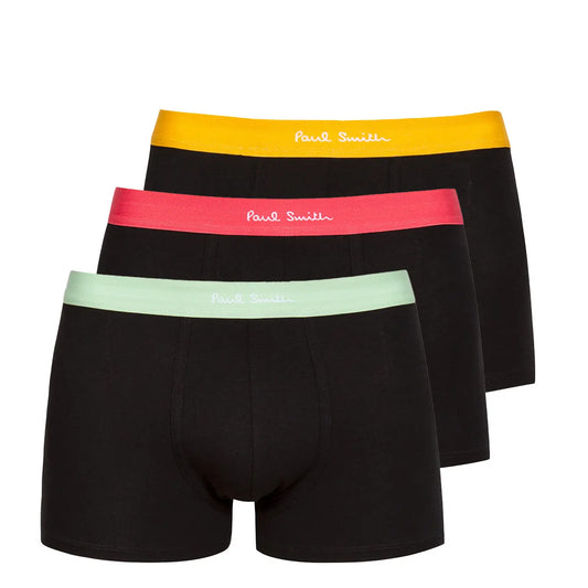 Paul Smith Mixed Boxer Briefs Three Pack Brght Bnd Black - The Sporting Lodge