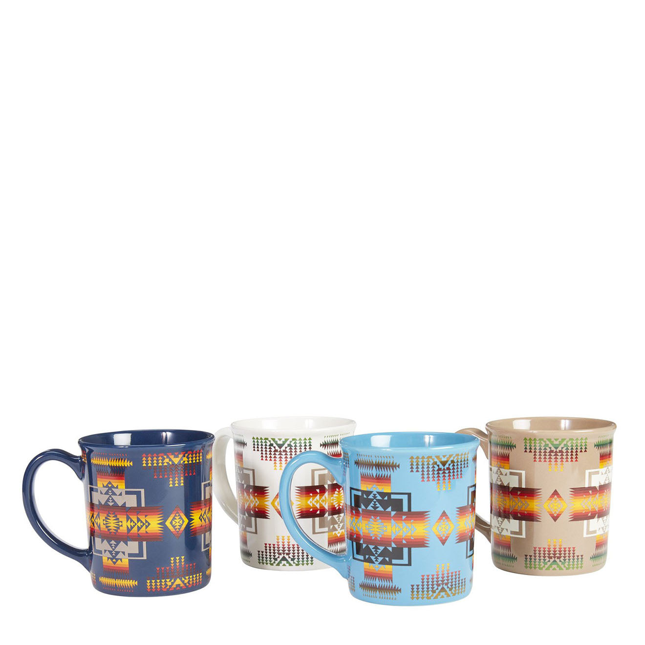 Pendleton Ceramic Mug Set of 4 Chief Joseph Multi - The Sporting Lodge
