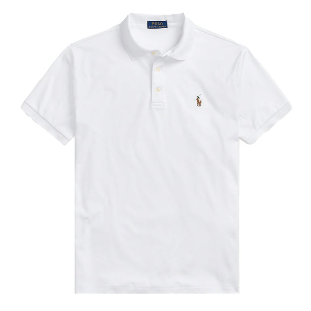 Polo Ralph Lauren Pima Cotton SS Polo Shirt Slim Fit White – The ...
