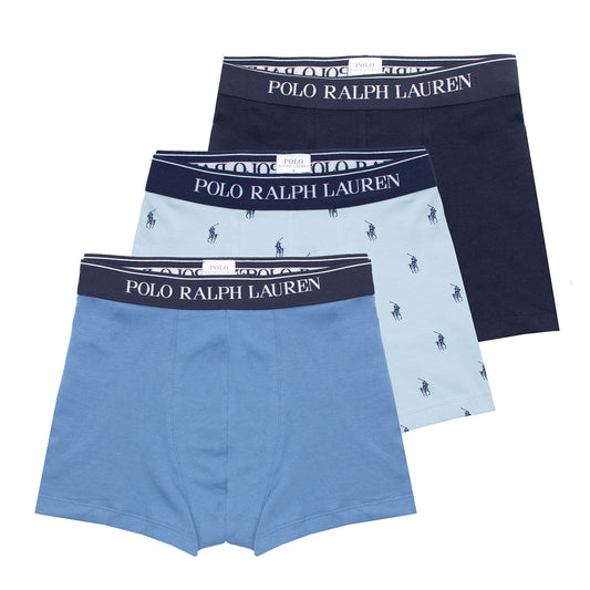 Polo Ralph Lauren Classic Trunk 3-Pack Alp Blue AOPP/ Blue / Navy - The Sporting Lodge