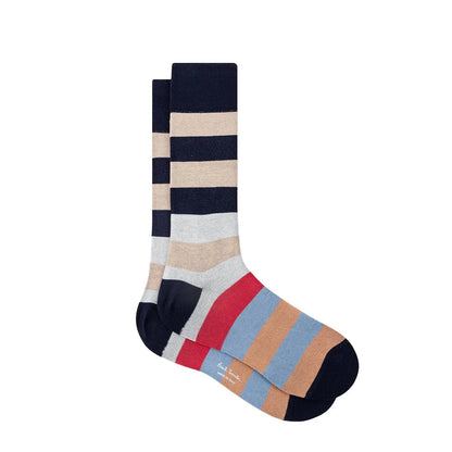 PAUL SMITH Men Sock Barry Linen sock in Blue/White PAUL SMITH Men Sock Barry Linen sock in Blue/White