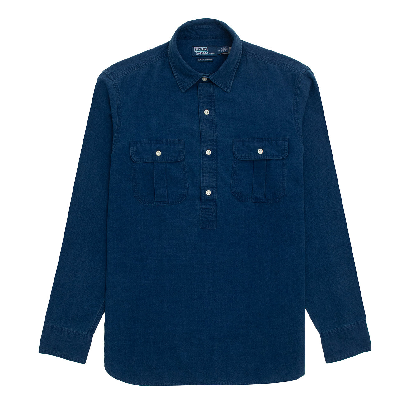 Polo Ralph Lauren Classic Fit Indigo Popover Workshirt Indigo