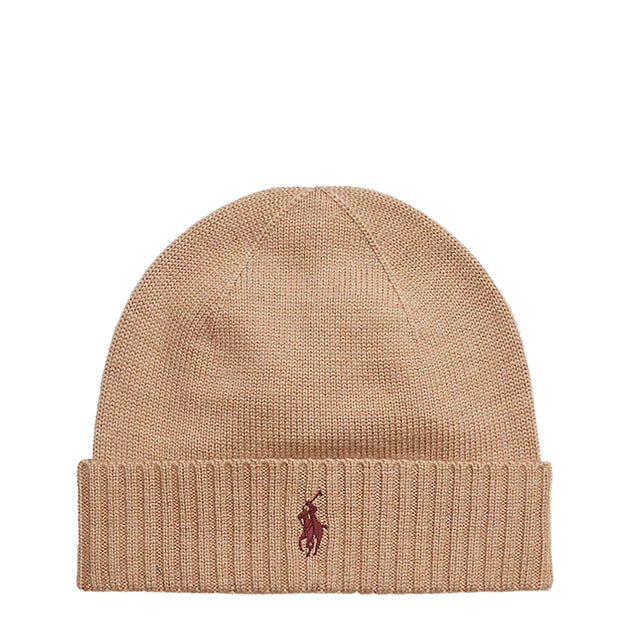 SNIDEL✖️Polo Ralph Lauren ニット帽 ベージュ ポロ ラルフローレン（POLO RALPH LAUREN） メンズニット帽】人気