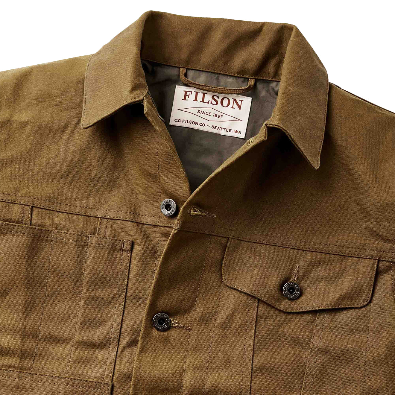 Filson Short Lined Cruiser Jacket Dark Tan - The Sporting Lodge