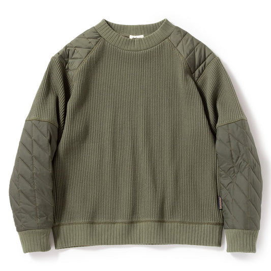 Jackman Waffle Armoured Midneck Olive Green - The Sporting Lodge