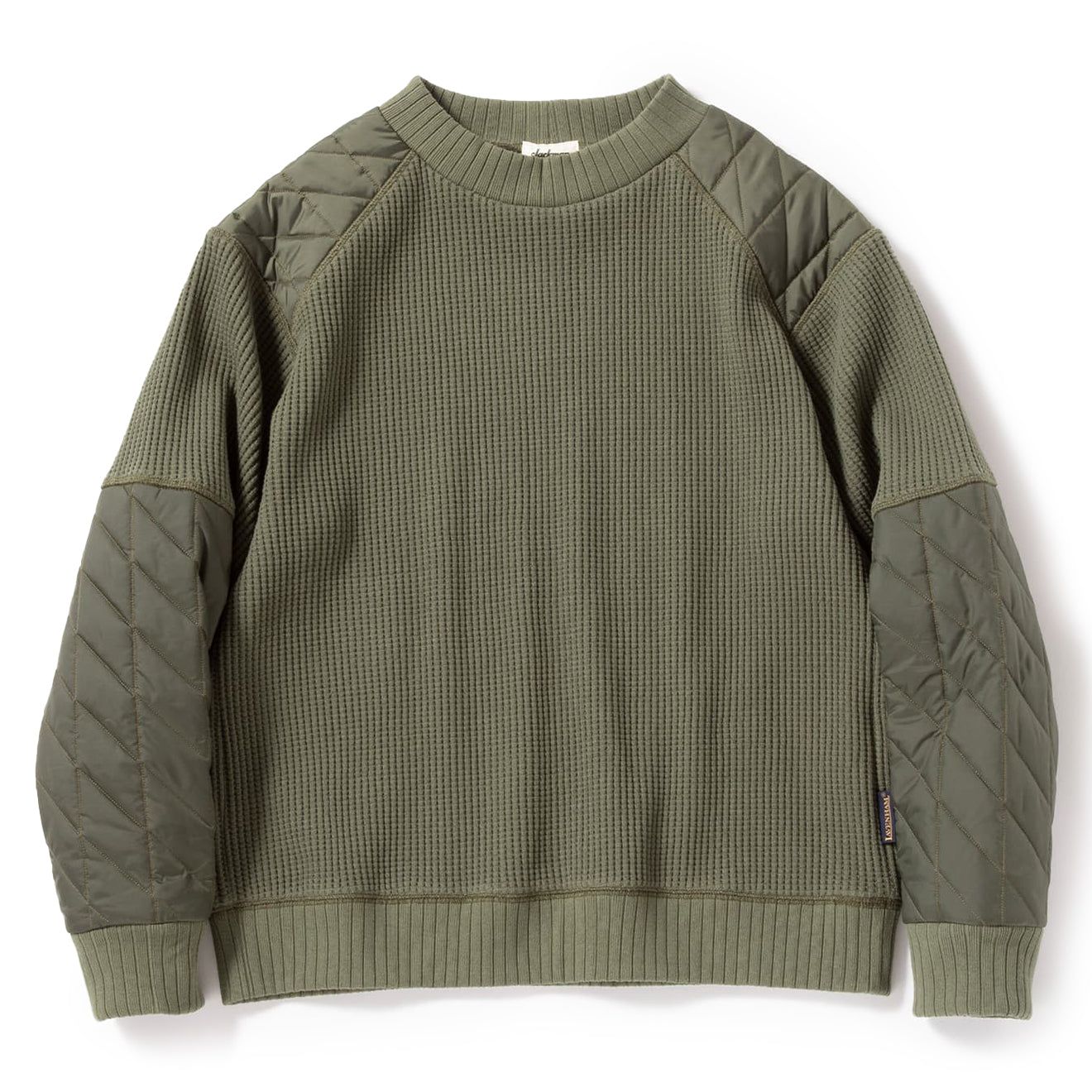 Jackman Waffle Armoured Midneck Olive Green - The Sporting Lodge