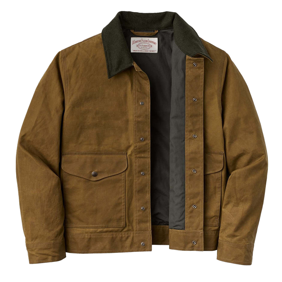 Filson Tin Cloth Work Jacket Dark Tan | The Sporting Lodge