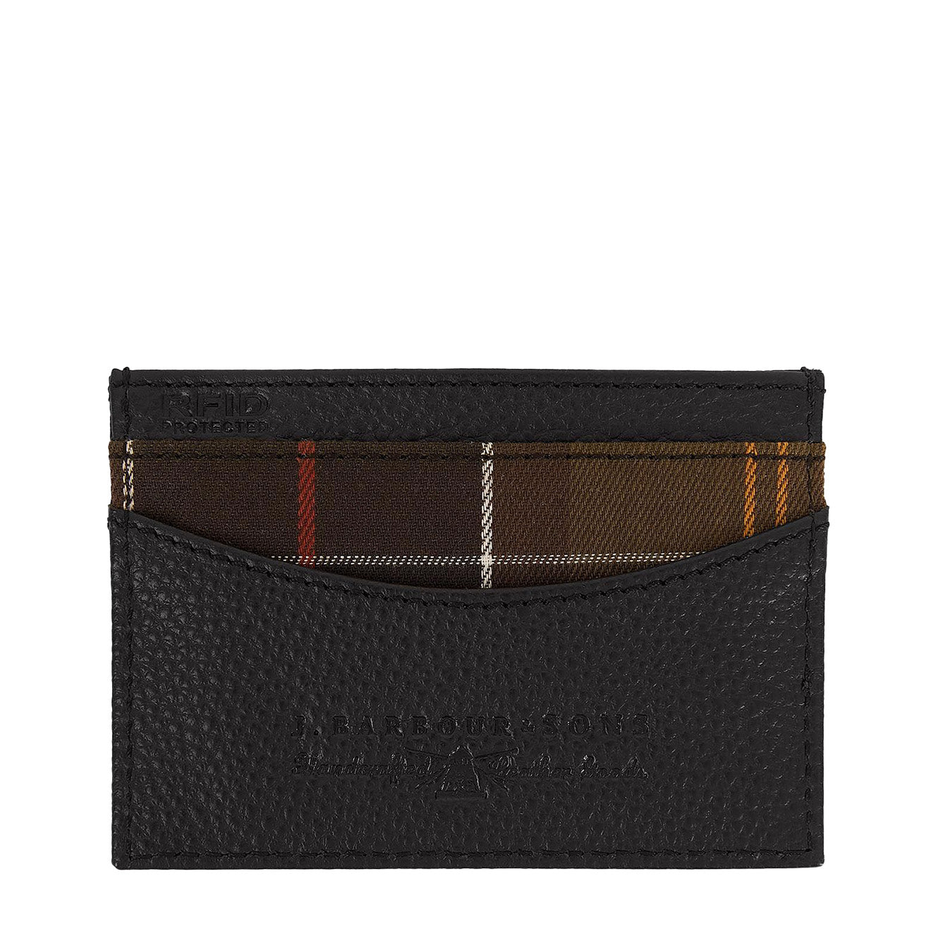 Barbour Debossed Logo Card Holder Classic Black - The Sporting Lodge
