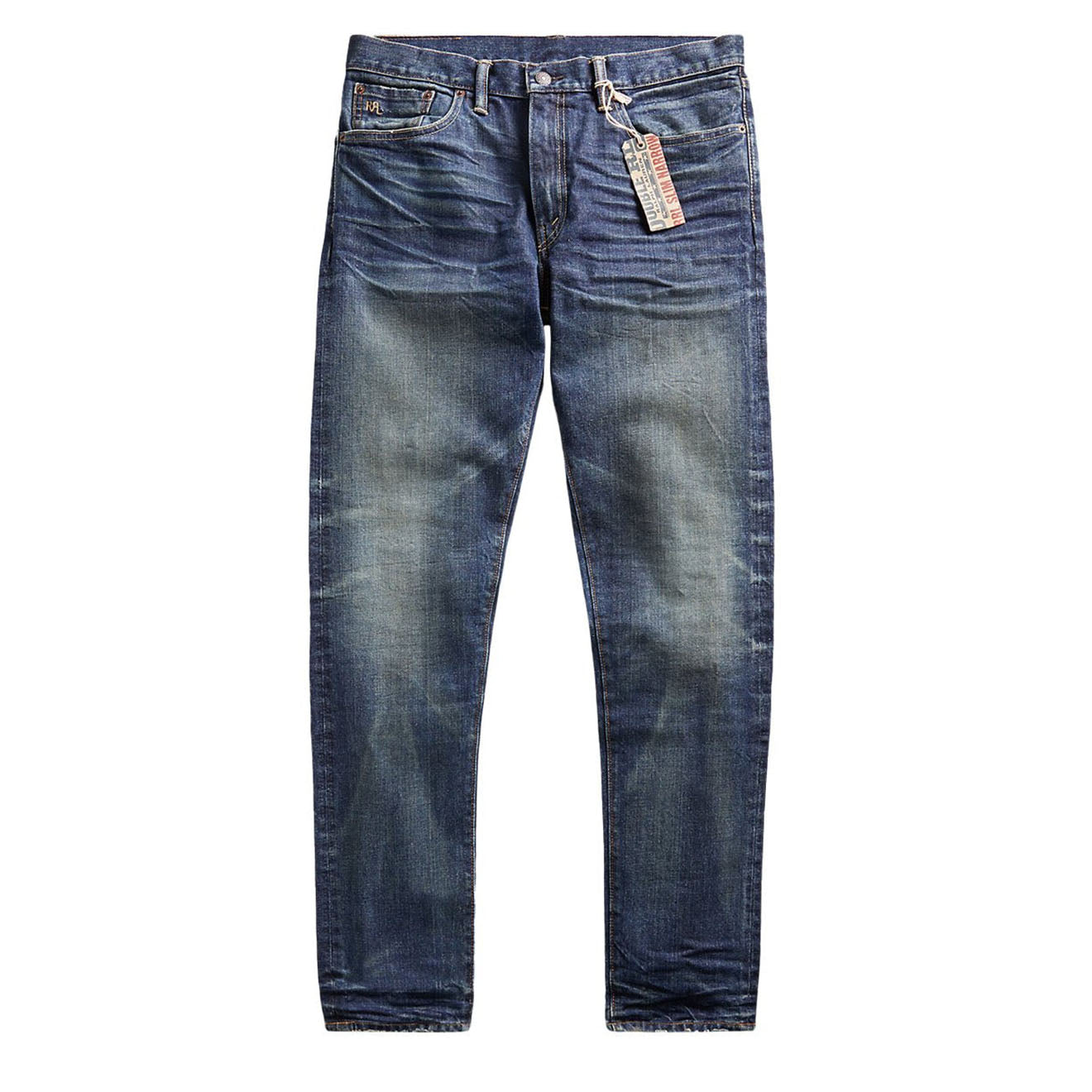 RRL by Ralph Lauren Slim Narrow Fit Stretch Denim Blue | The