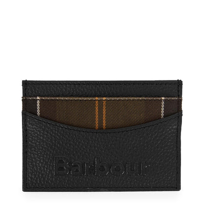 Barbour Debossed Logo Card Holder Classic Black - The Sporting Lodge