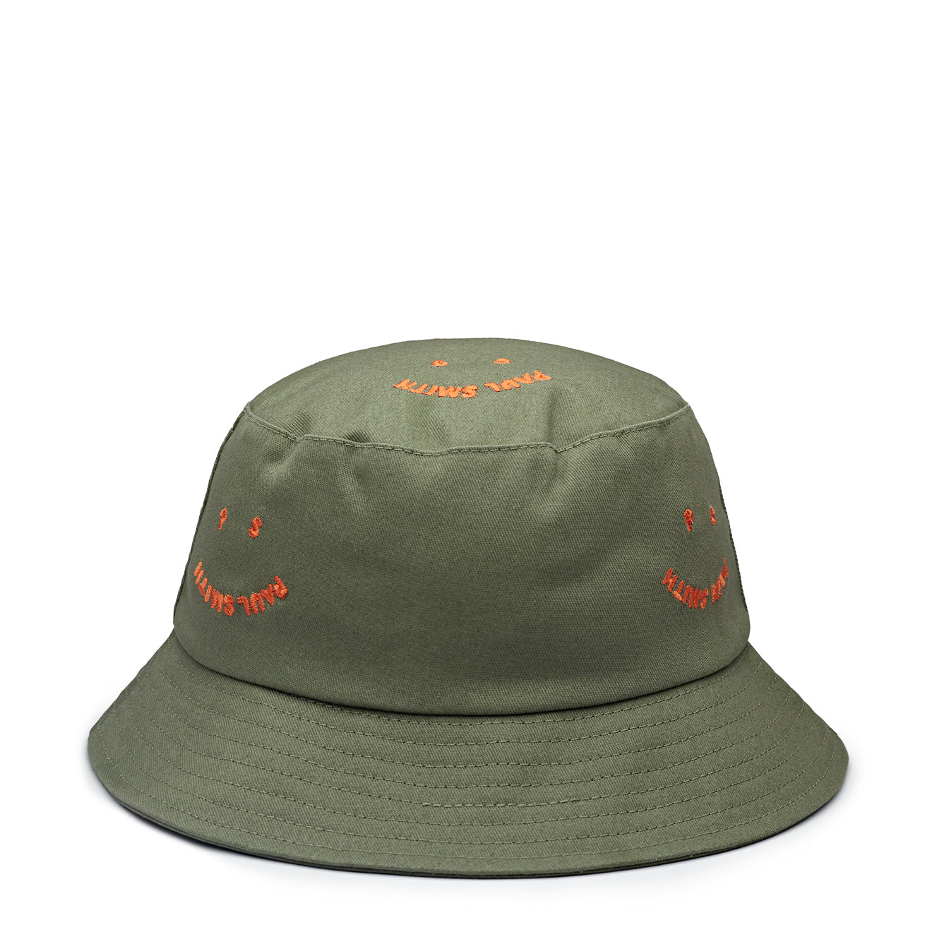 Paul Smith PS Happy Allover Bucket Hat Military Green - The Sporting Lodge