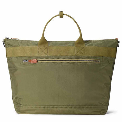 RRL by Ralph Lauren Nylon Canvas Utility Messenger Bag Olive Drab - The Sporting Lodge