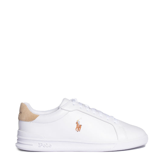 Polo Ralph Lauren Heritage Court Trainer White / Bone - The Sporting Lodge