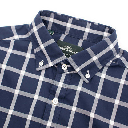 Rodd & Gunn Gunn Check Oxford Slim Fit Shirt Navy - The Sporting Lodge