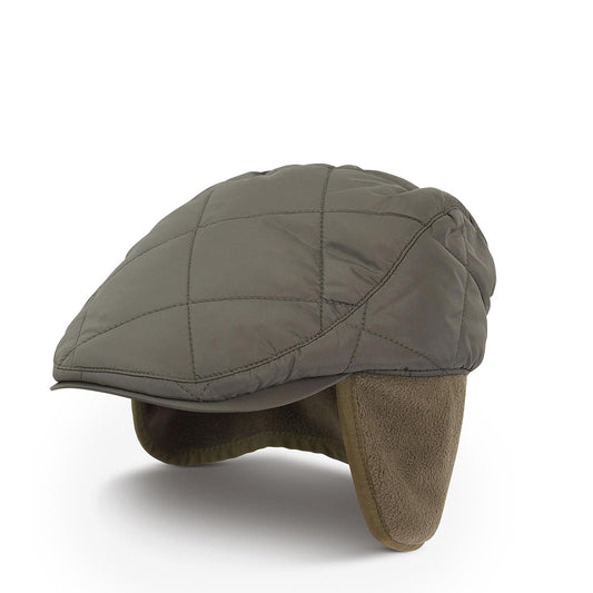 Barbour Burford Flat Cap Olive - The Sporting Lodge