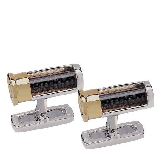 Purdey Glass Tube Shell Cufflinks in Silver - The Sporting Lodge