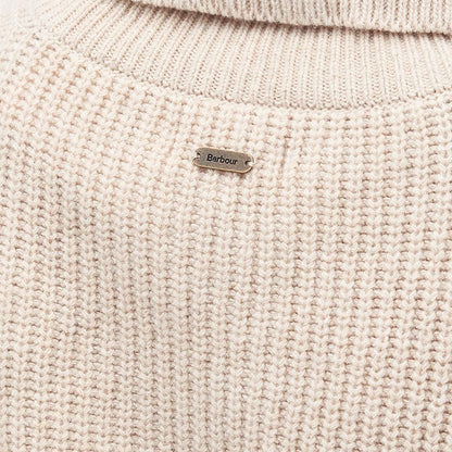 Barbour Womens Yarrow Knitted Jumper Oatmeal - The Sporting Lodge