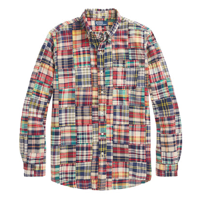 Polo Ralph Lauren Classic Fit Patchwork Madras Shirt Madras Patchwork - The Sporting Lodge