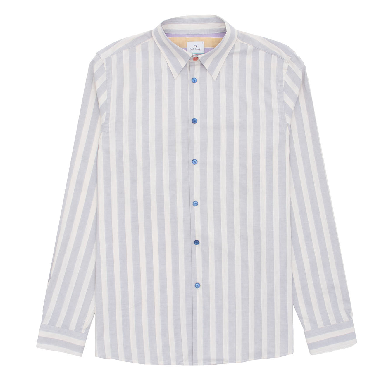 Paul Smith L/S Regular Fit Shirt Light Blue and White Stripes