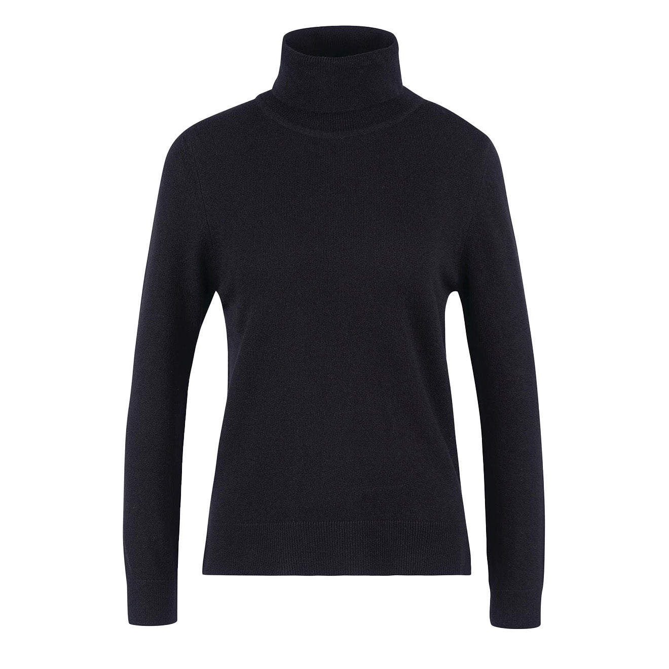 Barbour Womens Pendle Roll Neck Knit Classic Black/Fawn - The Sporting Lodge