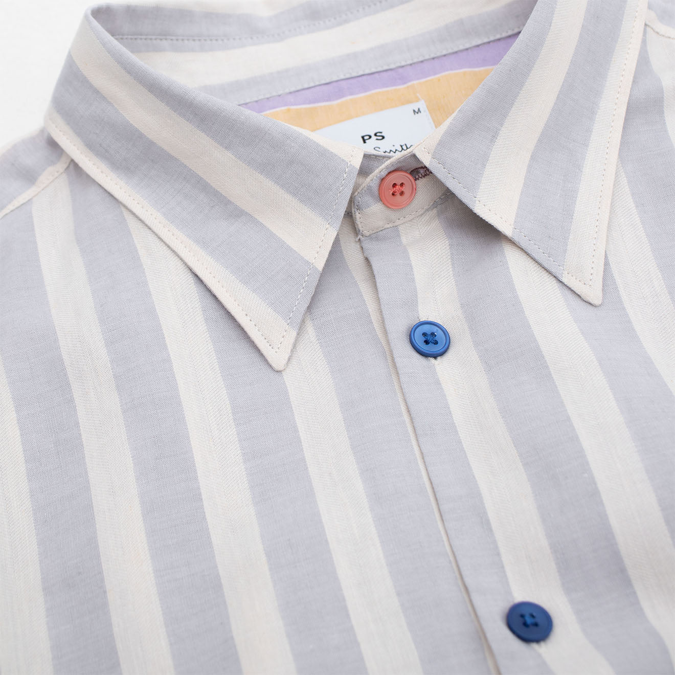 Paul Smith L/S Regular Fit Shirt Light Blue and White Stripes