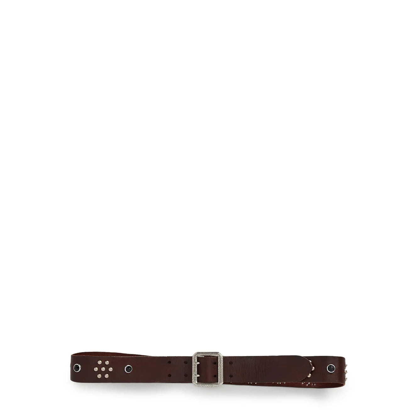 RRL Studded Roughout Leather Belt Light Brown - MILWORKS