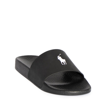 Polo Ralph Lauren Signature Pony Slide Black/White