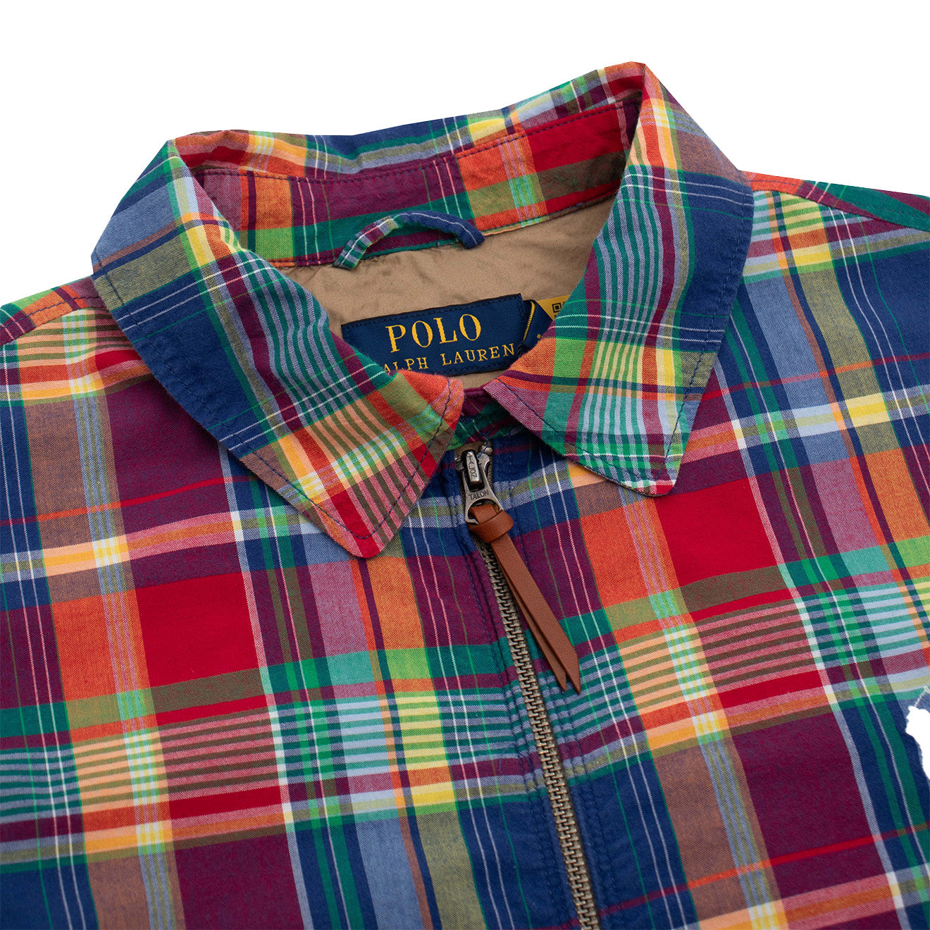 Polo Ralph Lauren Bayport Windbreaker Jacket Madras - The Sporting Lodge