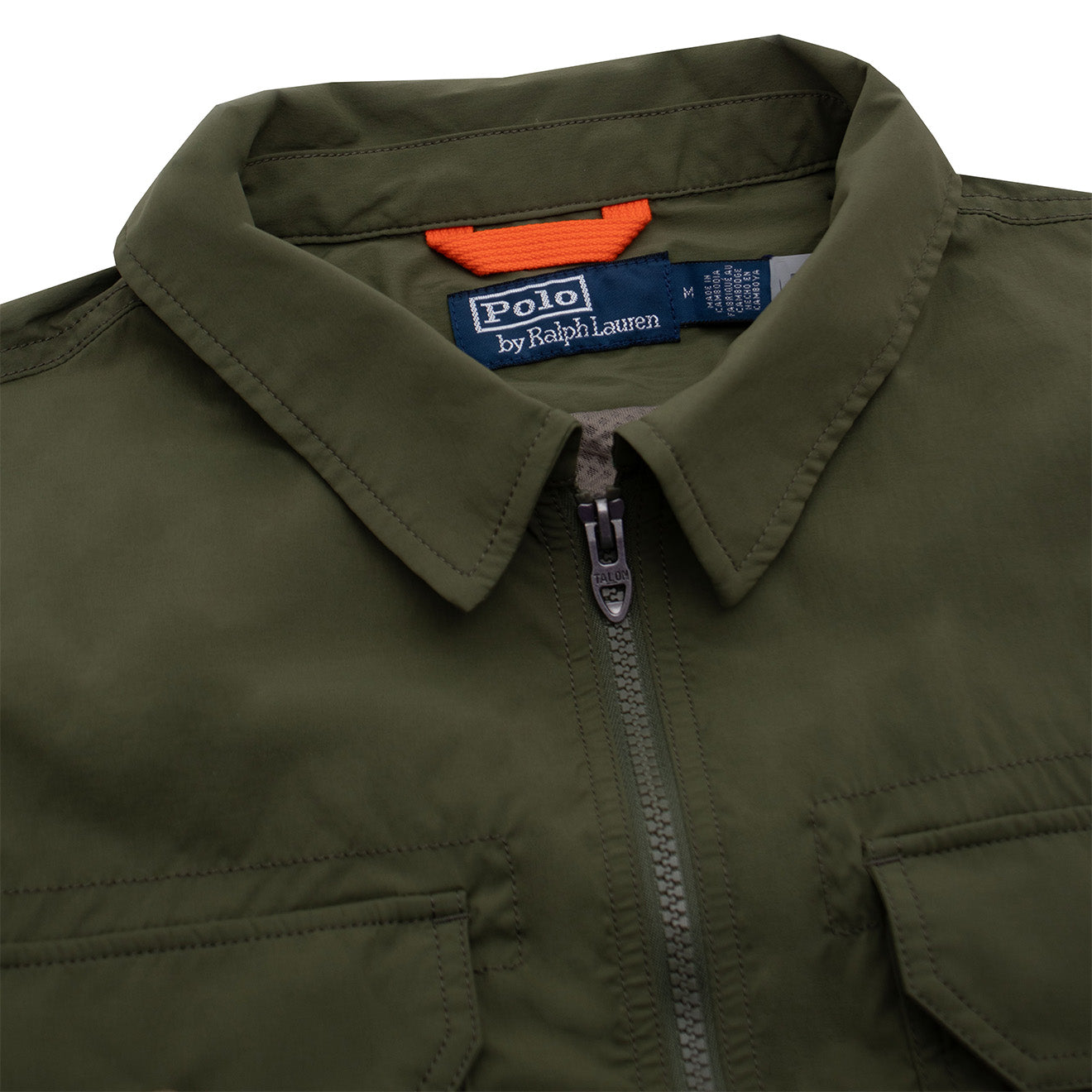 Polo Ralph Lauren Water-Repellent Shirt Jacket Dark Sage - The Sporting Lodge