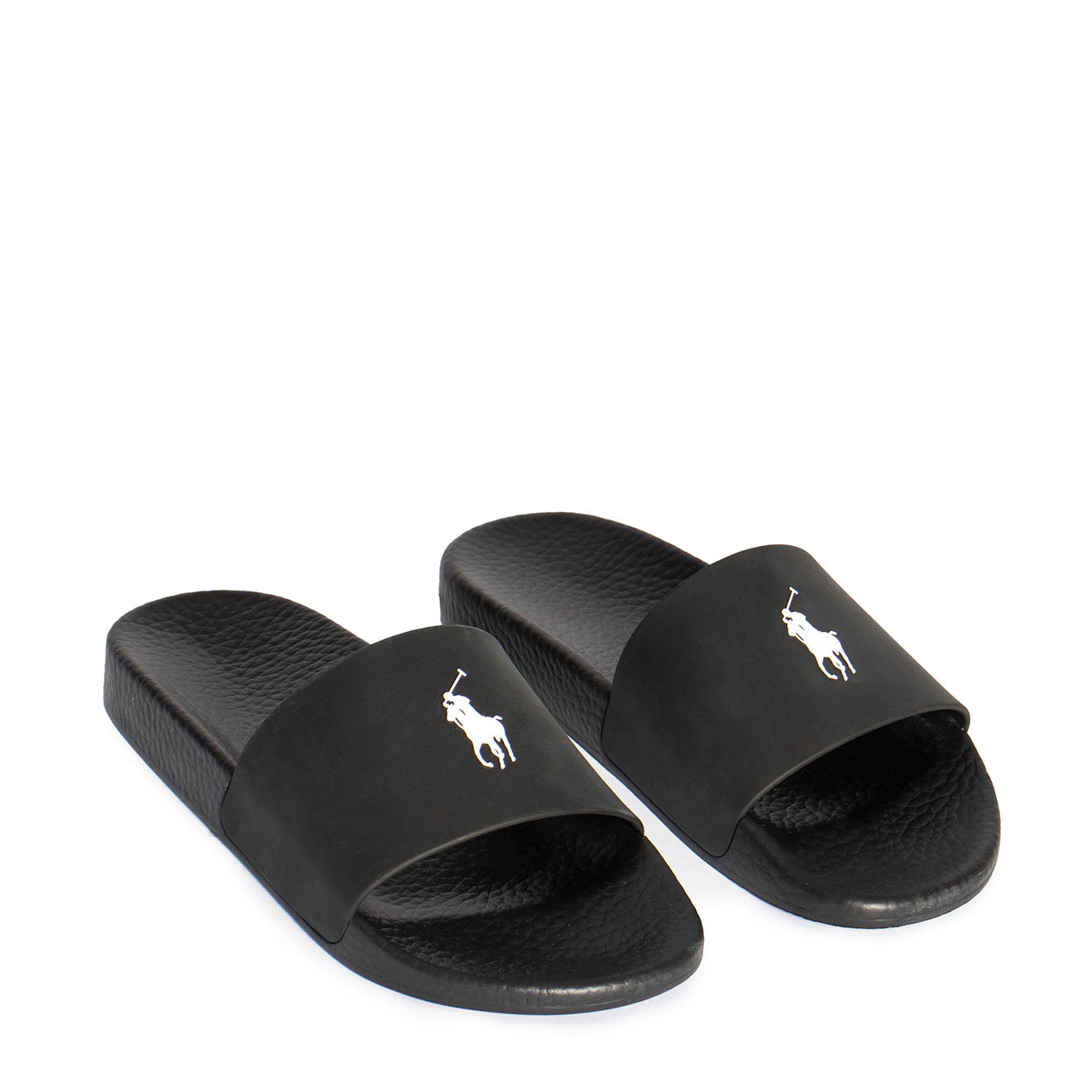 Polo Ralph Lauren Signature Pony Slide Black/White