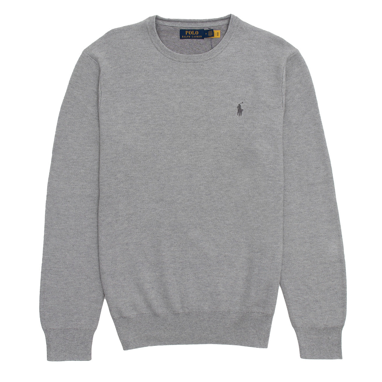 Polo Ralph Lauren Cotton Crewneck Jumper Andover Heather - The Sporting Lodge