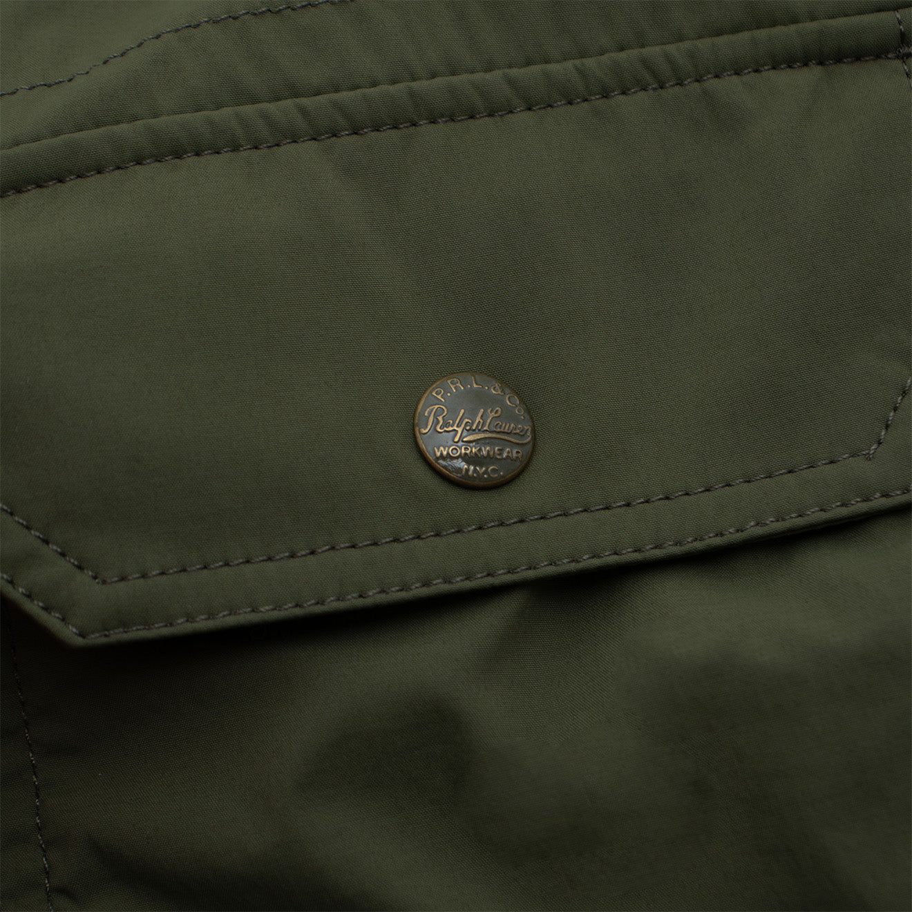 Polo Ralph Lauren Water-Repellent Shirt Jacket Dark Sage - The Sporting Lodge