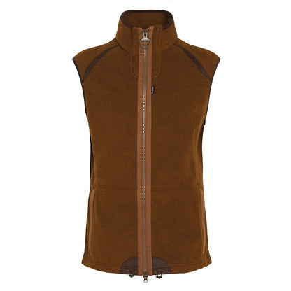 Barbour Langdale Fleece Gilet Rust Brown The Sporting Lodge