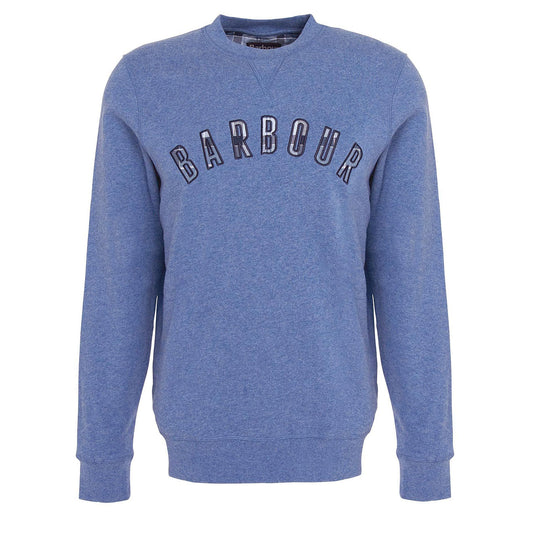 Barbour Debson Crew Neck Sweatshirt Chambray - The Sporting Lodge
