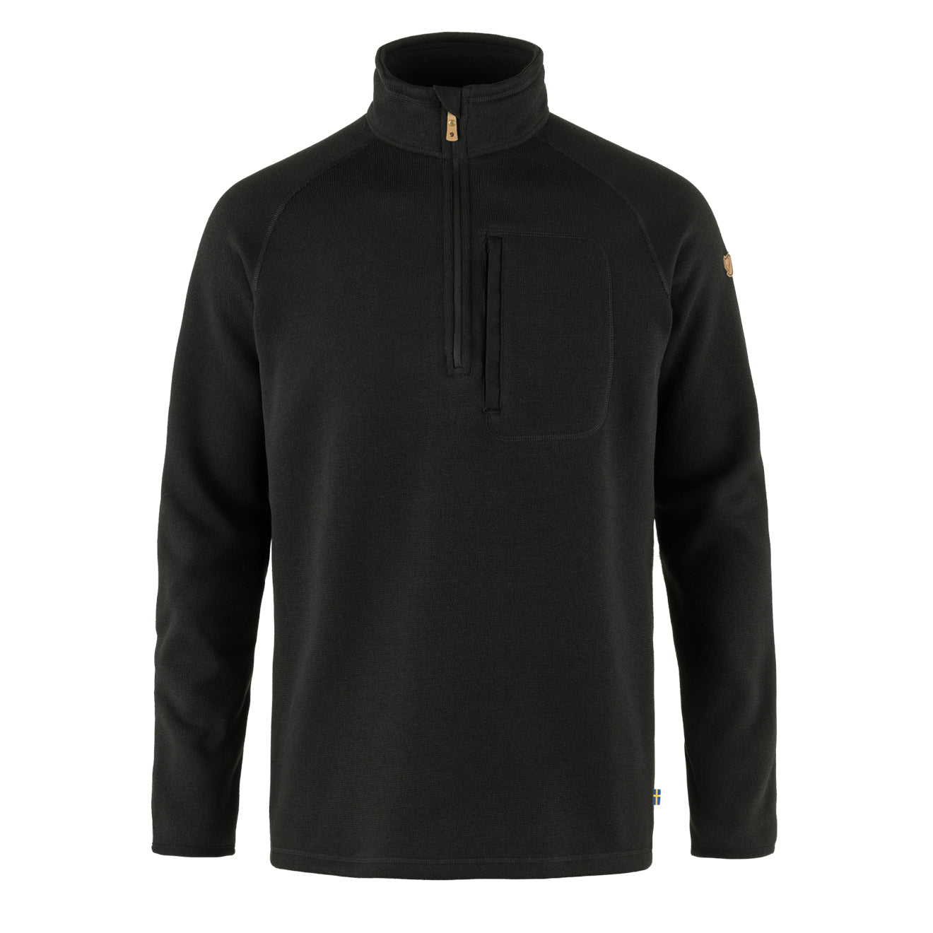 Fjallraven Ovik Fleece Half Zip Black - The Sporting Lodge