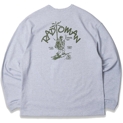 Frizmworks Radio Man Long Sleeve Tee White Melange - The Sporting Lodge