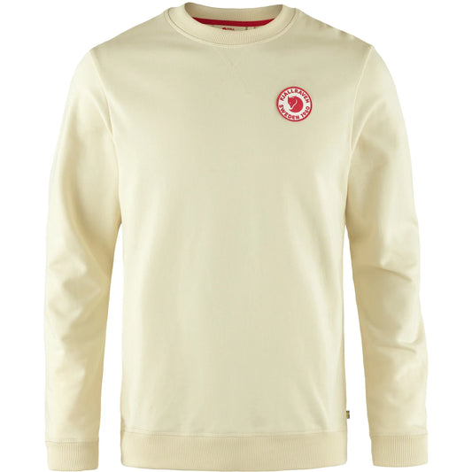 Fjallraven 1960 Logo Badge Sweater Chalk White - The Sporting Lodge