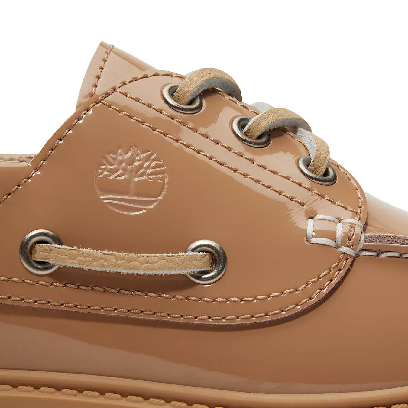 Timberland Womens Stone Street Platform Boat Shoe Beige - The Sporting Lodge