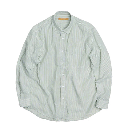 Frizmworks OG Stripe Seersucker Shirt Green - The Sporting Lodge