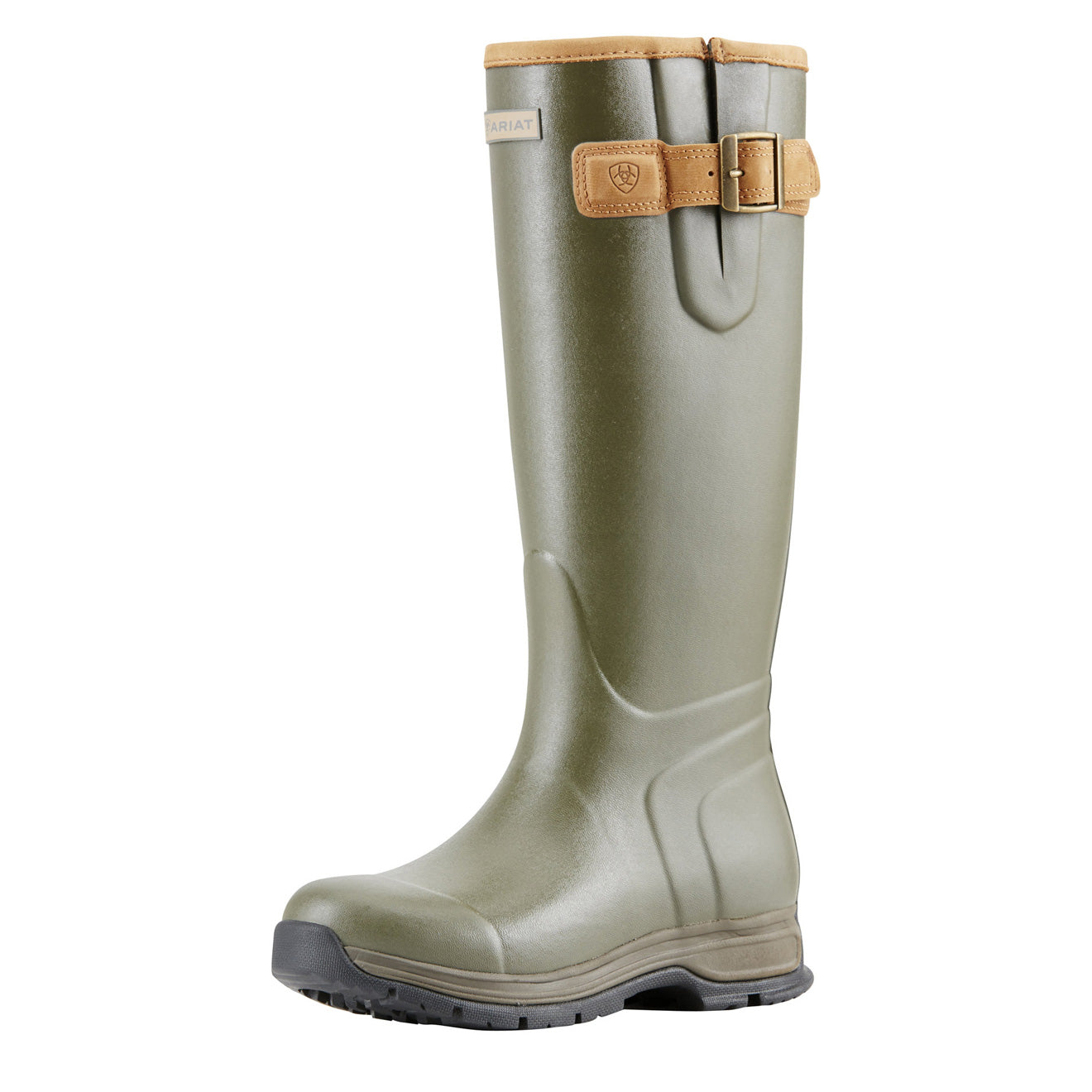 Ariat Womens Burford Waterproof Rubber Wellington Olive Green-2