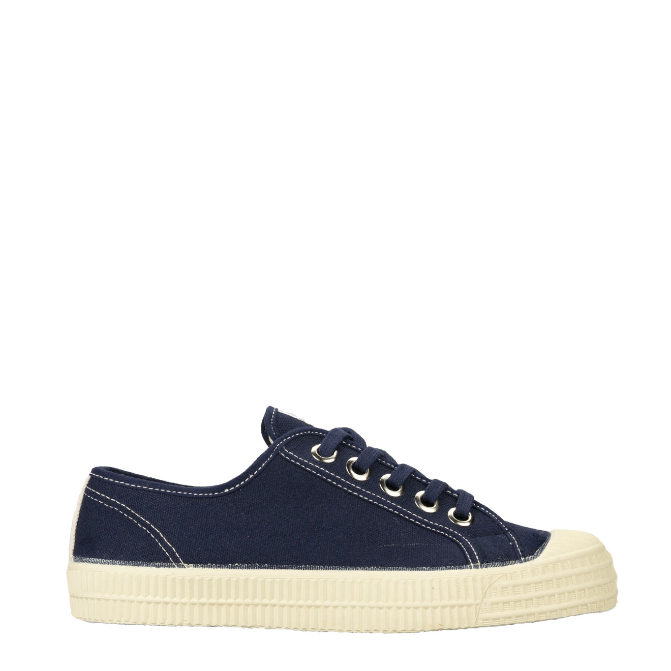 Novesta Star Master Contrast Stitching Trainer Navy / Beige / Ecru - The Sporting Lodge