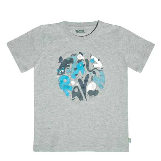 Fjallraven Kids Forest Findings T-Shirt Grey Melange