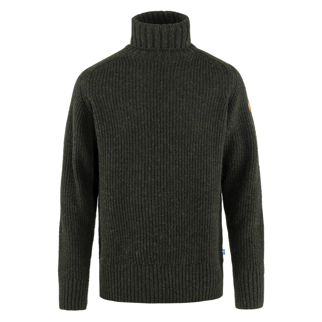 Fjallraven Ovik Roller Neck Sweater Dark Olive - The Sporting Lodge