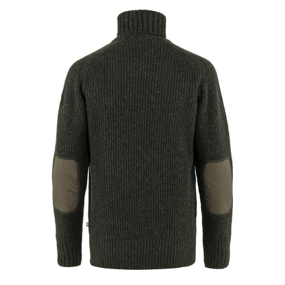Fjallraven Ovik Roller Neck Sweater Dark Olive - The Sporting Lodge