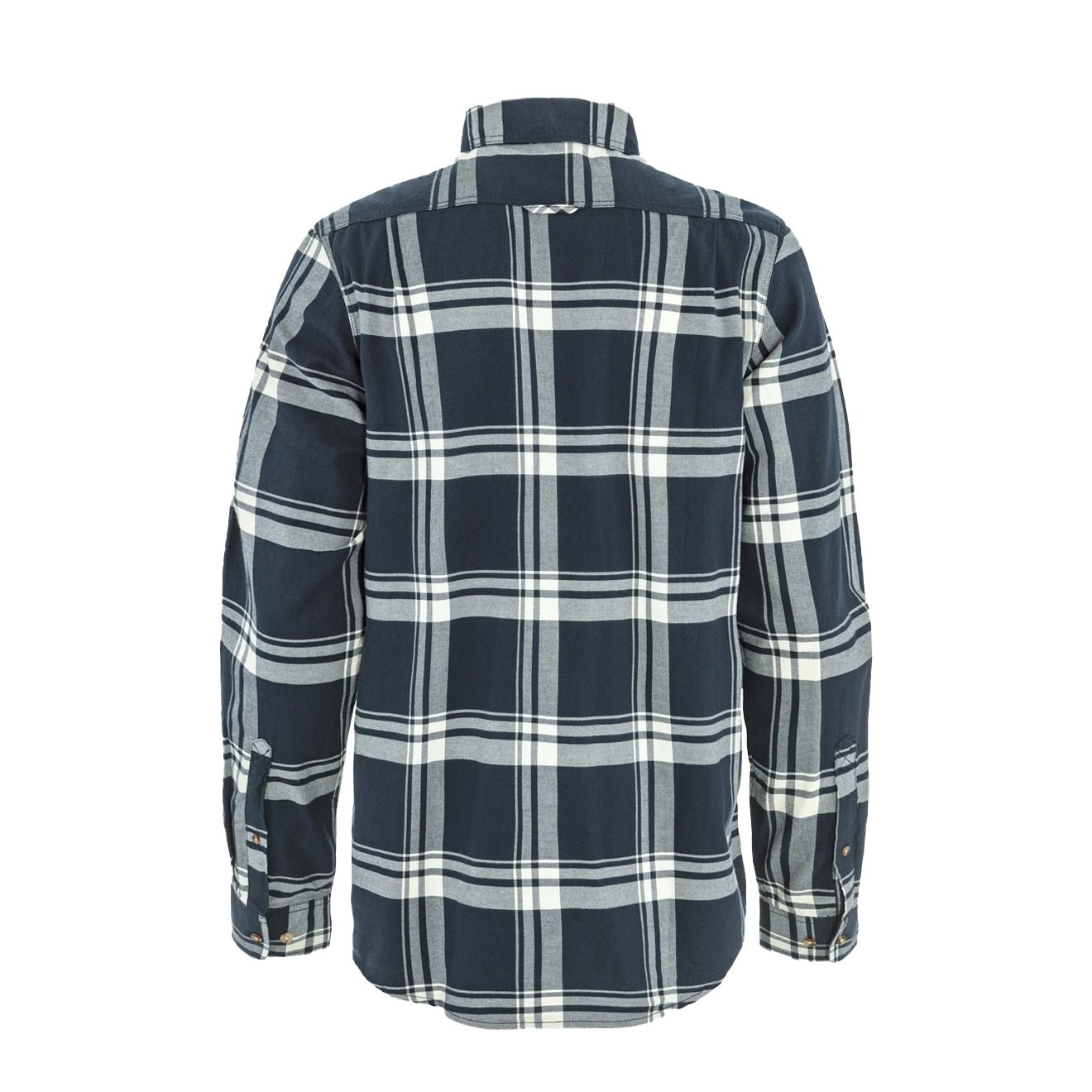 Fjallraven Ovik Lite Flannel Shirt Classic Dark Navy / Chalk White - The Sporting Lodge