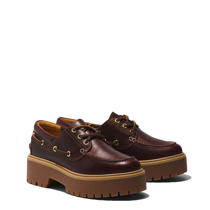 Timberland Womens Stone Street Platform Boat Shoe Rootbeer - The Sporting Lodge