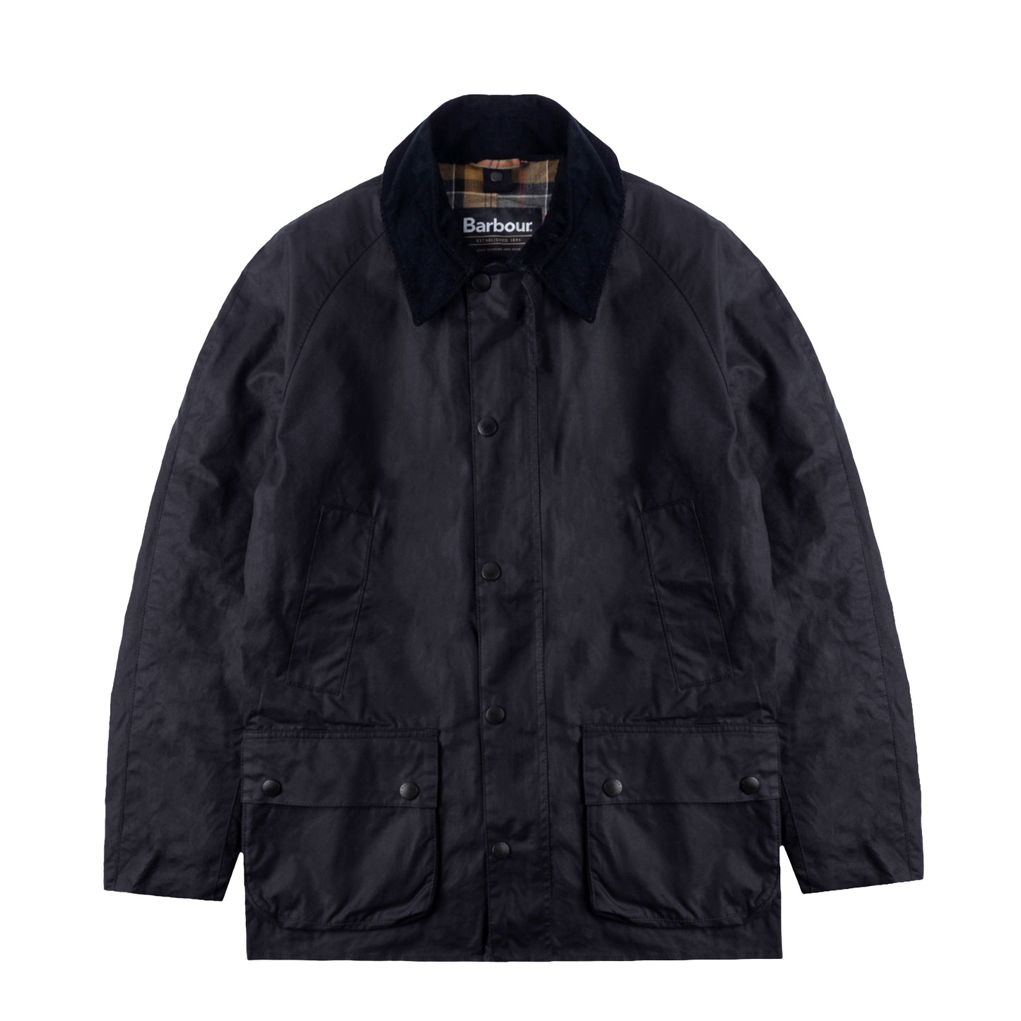 Barbour Ashby Waxed Jacket Navy - The Sporting Lodge