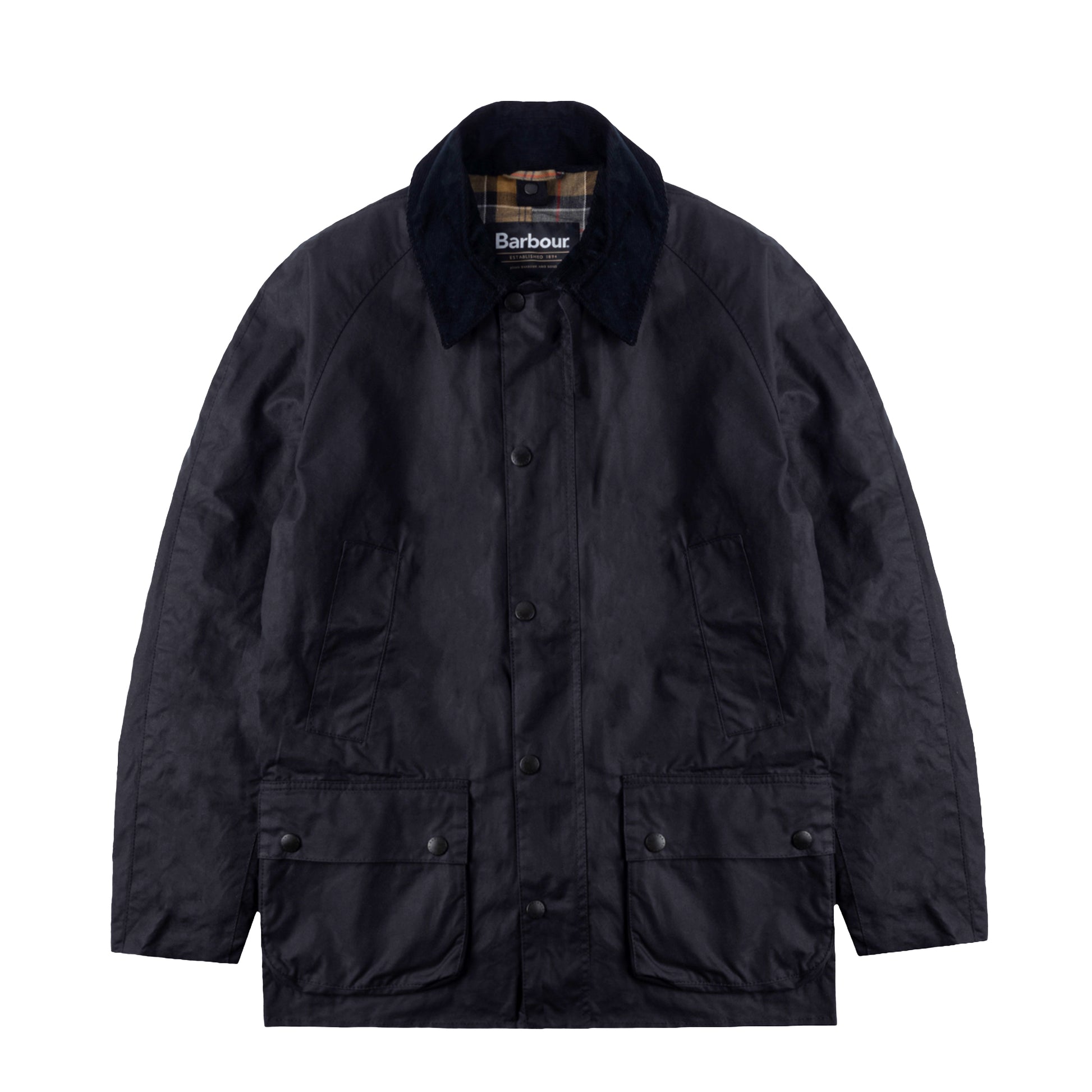 Barbour Ashby Waxed Jacket Navy - The Sporting Lodge