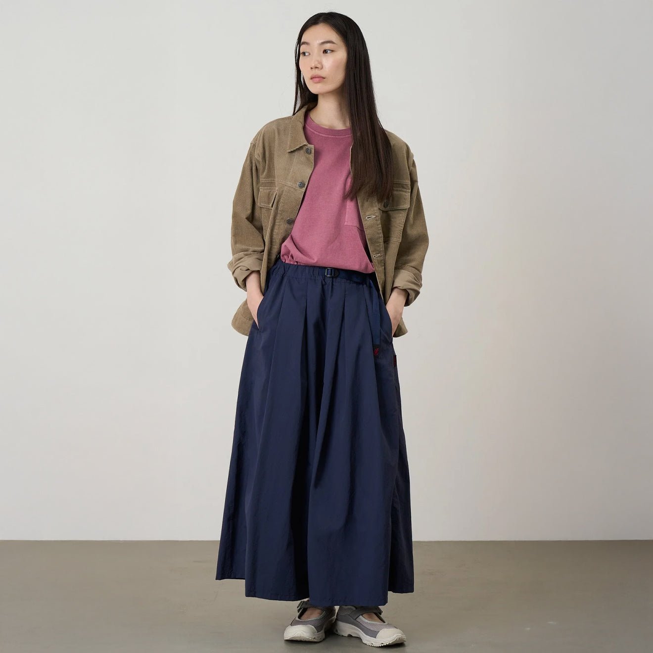 Gramicci Womens Nylon Flare Pant British Navy