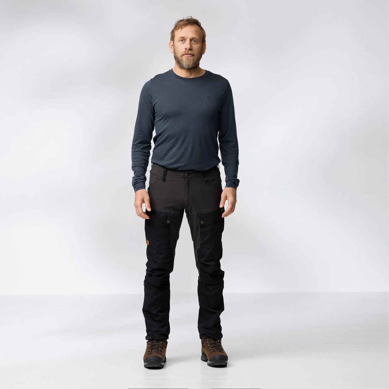 Fjallraven Abisko Wool LS T-Shirt Classic Light Fossil - The Sporting Lodge